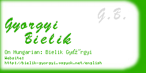 gyorgyi bielik business card